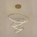Multi Rings Modern Staircase Chandelier - Camilalamps - ILC0374