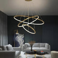 Multi Rings Modern Staircase Chandelier - Camilalamps - ILC0374