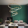 Multi Rings Modern Staircase Chandelier - Camilalamps - ILC0374