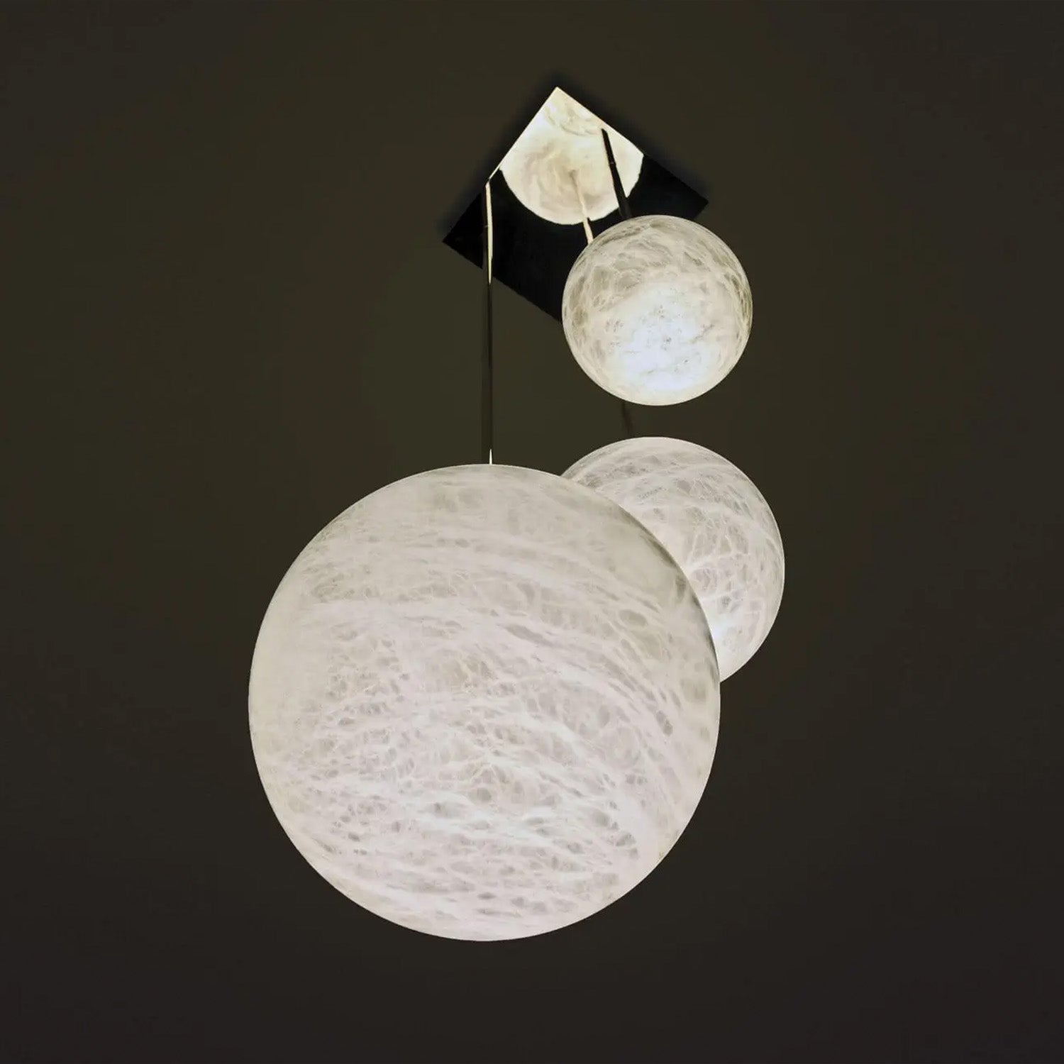 Nami Alabaster Sphere Staircase Chandelier & Multi Pendant Light - Camilalamps - CA - AL2025 - C42606