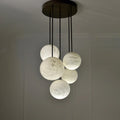 Nami Alabaster Sphere Staircase Chandelier & Multi Pendant Light - Camilalamps - CA - AL2025 - C42608