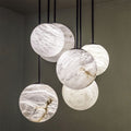 Nami Alabaster Sphere Staircase Chandelier & Multi Pendant Light - Camilalamps - CA - AL2025 - C42607