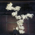 Natha Ceramic Ginkgo Combination Large Chandelier For Staircase - Camilalamps - CAM - 5050