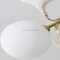 Natha Ceramic Ginkgo Glass Modern Flushmount Lamp - Camilalamps - CAM - 5053
