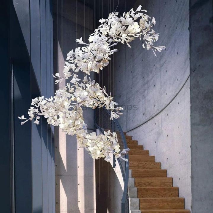 Natha Ceramic Ginkgo Luxury Chandelier - Camilalamps - CAM - 1959