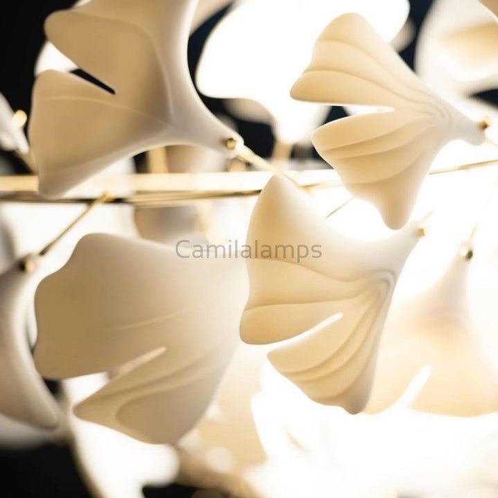 Natha Ceramic Ginkgo Luxury Chandelier - Camilalamps - CAM - 1959