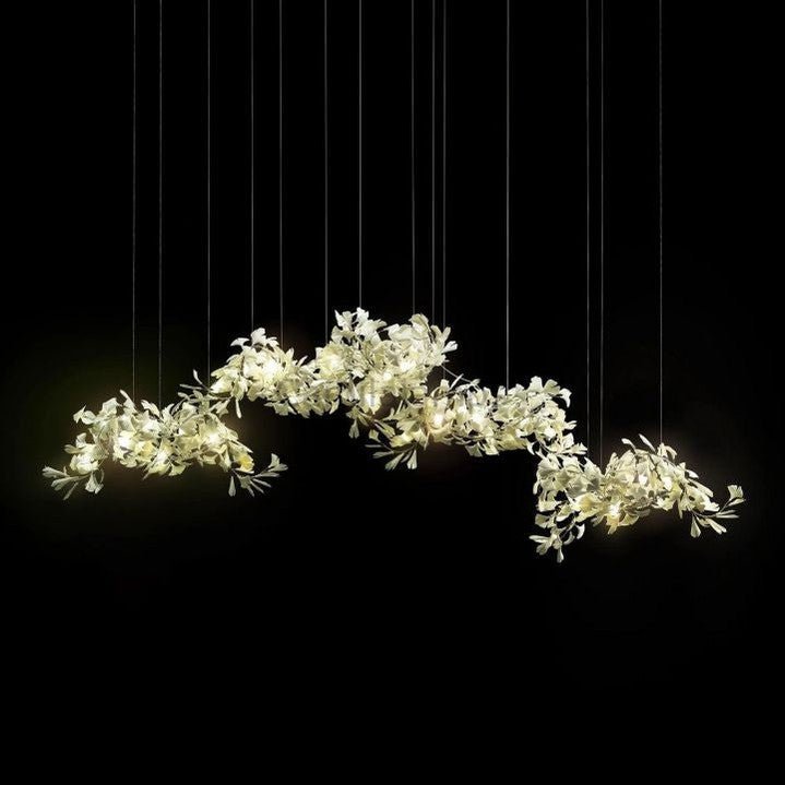 Natha Ceramic Ginkgo Luxury Chandelier - Camilalamps - CAM - 1959