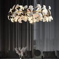 Natha Ceramic Ginkgo Round Chandelier - Camilalamps - CAM - GK004