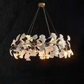 Natha Ceramic Ginkgo Round Chandelier - Camilalamps - CAM - GK003