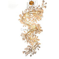 Natha Ceramic Ginkgo Staircase Long Branch Chandelier - Camilalamps - CAM - GK009