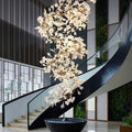 Natha Ceramic Ginkgo Staircase Long Branch Chandelier - Camilalamps - CAM - GK009