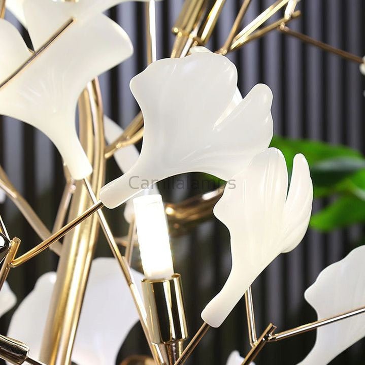 Natha Ginkgo Ceramic Leaf Modern Floor Lamp - Camilalamps - CAM - 5017