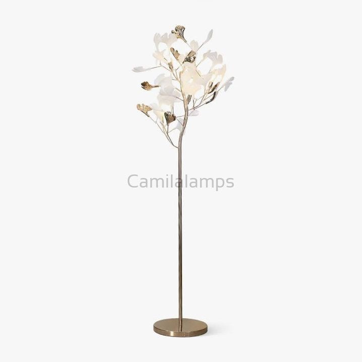 Natha Ginkgo Ceramic Leaf Modern Floor Lamp - Camilalamps - CAM - 5016