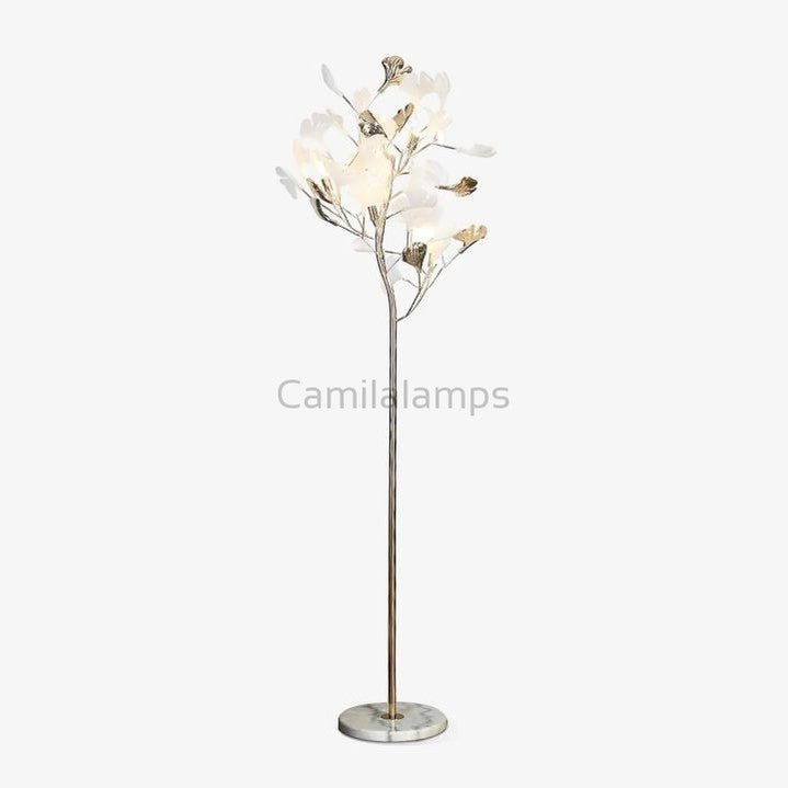 Natha Ginkgo Ceramic Leaf Modern Floor Lamp - Camilalamps - CAM - 5017