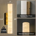 Natural Alabaster Wall Sconces, 20