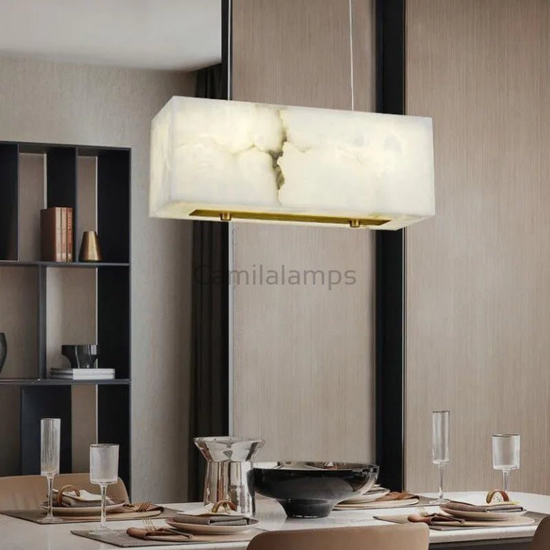 Nekhen Alabaster Chandelier Light - Camilalamps - Nekhe - 893 - Warm - 1