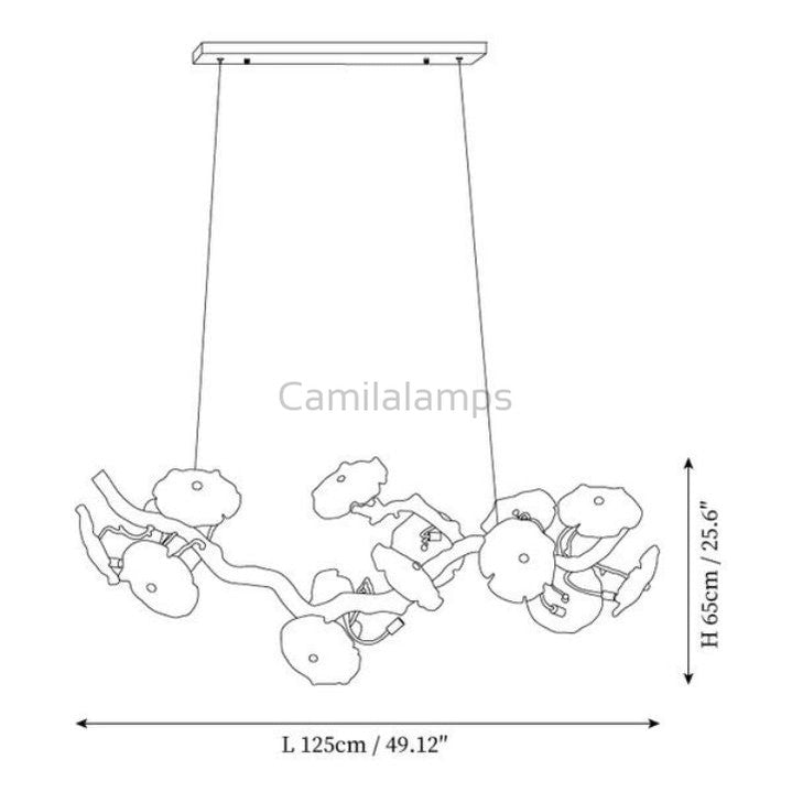 Nenufar Blooming Chandelier - Camilalamps - Ca-1BU2024-1C1919