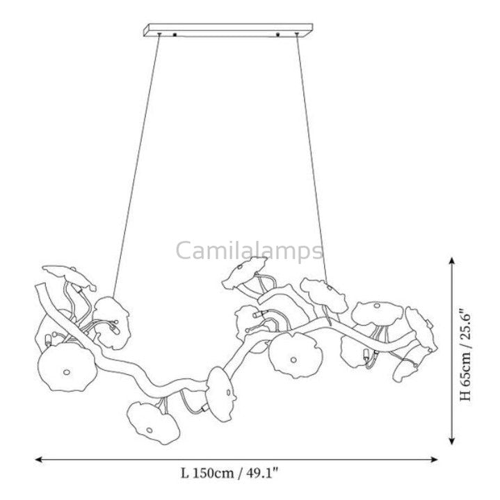 Nenufar Blooming Chandelier - Camilalamps - Ca-1BU2024-1C1920