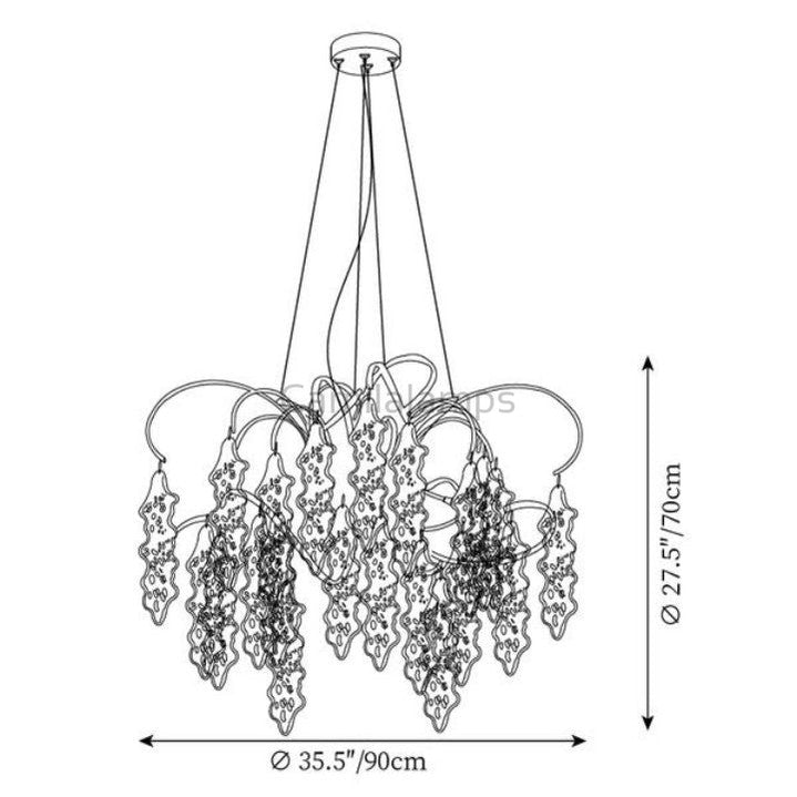 Niagara Round Chandelier - Camilalamps - CA - BU2024 - C1989