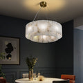 Nicasia Handcrafted Alabaster Round Chandelier - Camilalamps - CAM - Ni - 01