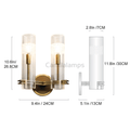 Nigel Modern Bedroom Double Wall Sconce - Camilalamps - ILM0914