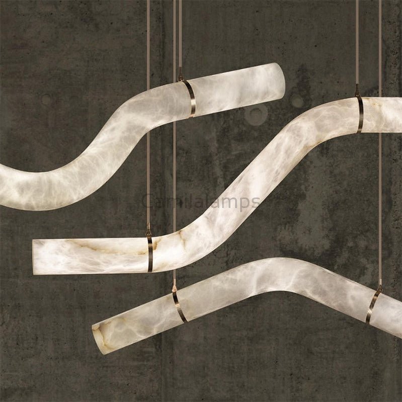 Noctis Alabaster Island Chandelier - Camilalamps - Nocti - 919 - 12.5" - 1