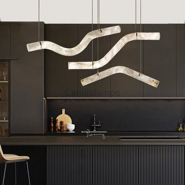 Noctis Alabaster Island Chandelier - Camilalamps - Nocti - 919 - 12.5" - 1