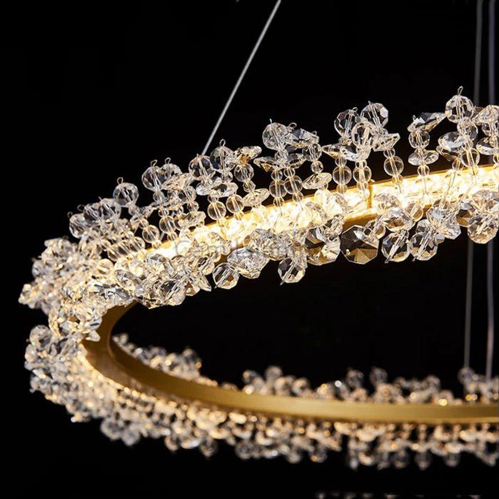 Nolan Halo Crystal Chandelier - Camilalamps - CA - A - 618
