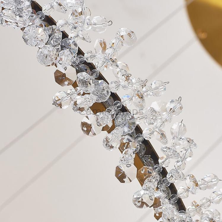 Nolan Halo Crystal Chandelier - Camilalamps - CA - A - 618