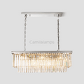 Odeon Crystal 2 - Layer Rectangle Chandelier - Camilalamps - CA011