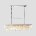 Odeon Crystal 2 - Layer Rectangle Chandelier - Camilalamps - CA014