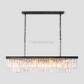 Odeon Crystal 2 - Layer Rectangle Chandelier - Camilalamps - Ca0135
