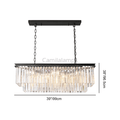 Odeon Crystal 2 - Layer Rectangle Chandelier - Camilalamps - CA0134