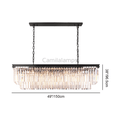 Odeon Crystal 2 - Layer Rectangle Chandelier - Camilalamps - CA0134