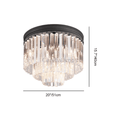 Odeon Crystal Multi - Layer Round Ceiling 20