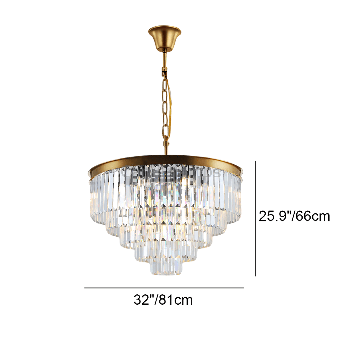 Odeon Crystal Multi - Layer Round Chandelier - Camilalamps - Ca0106