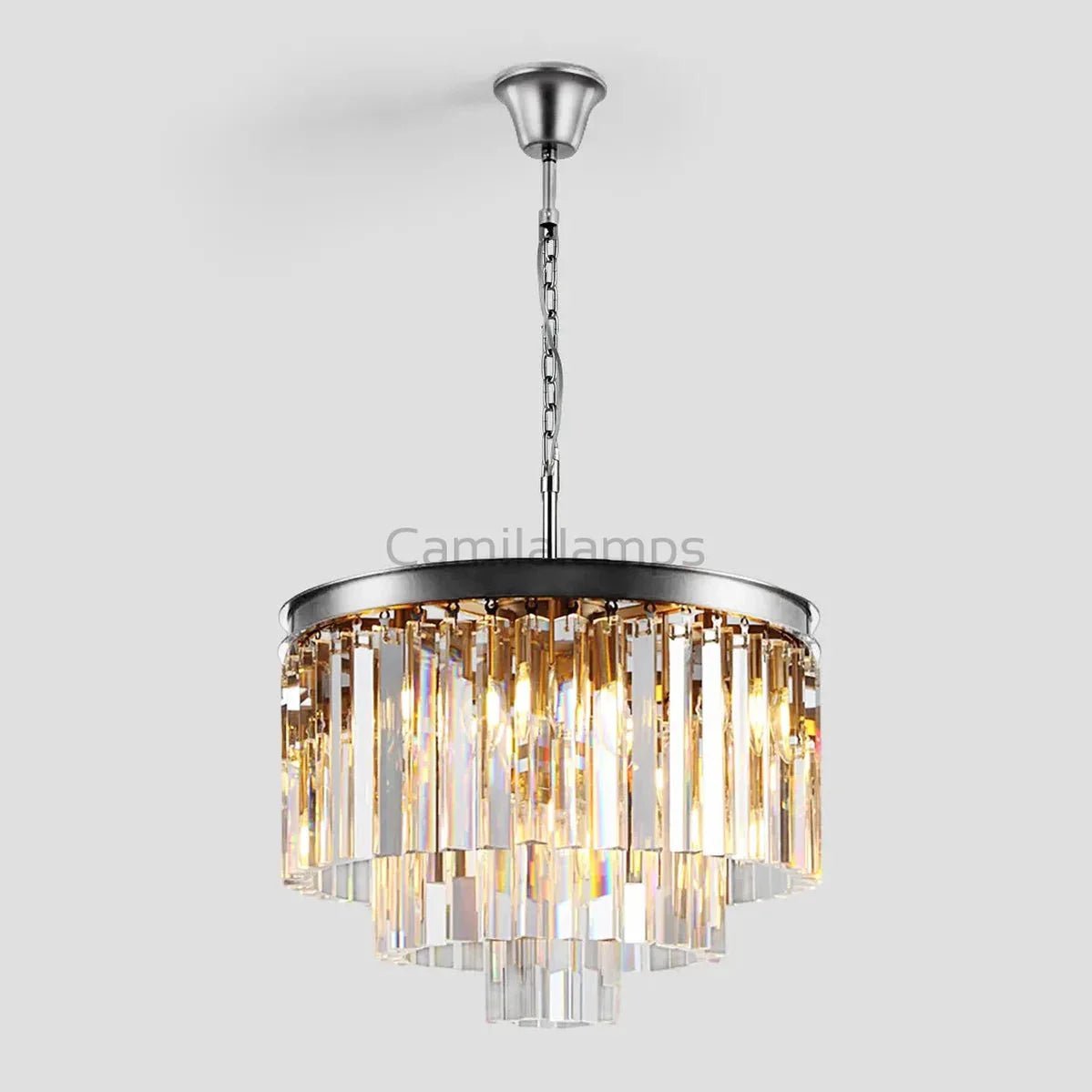 Odeon Crystal Multi - Layer Round Chandelier - Camilalamps - Ca01011