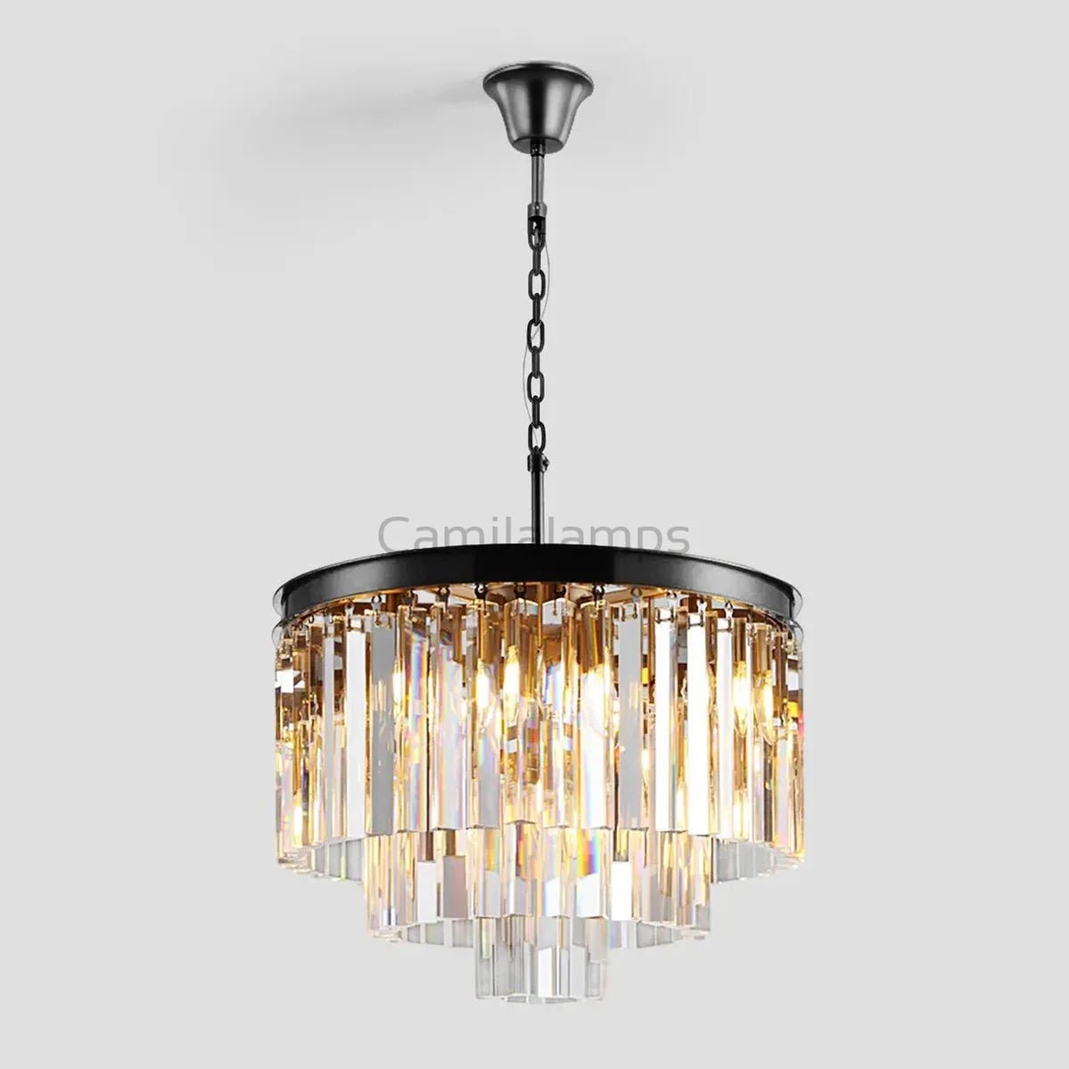 Odeon Crystal Multi - Layer Round Chandelier - Camilalamps - Ca0107