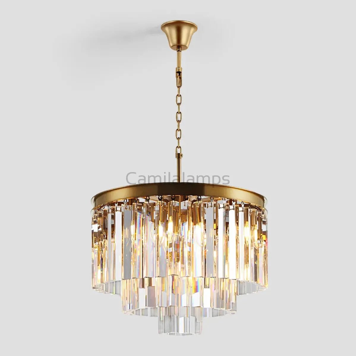 Odeon Crystal Multi - Layer Round Chandelier - Camilalamps - Ca0106