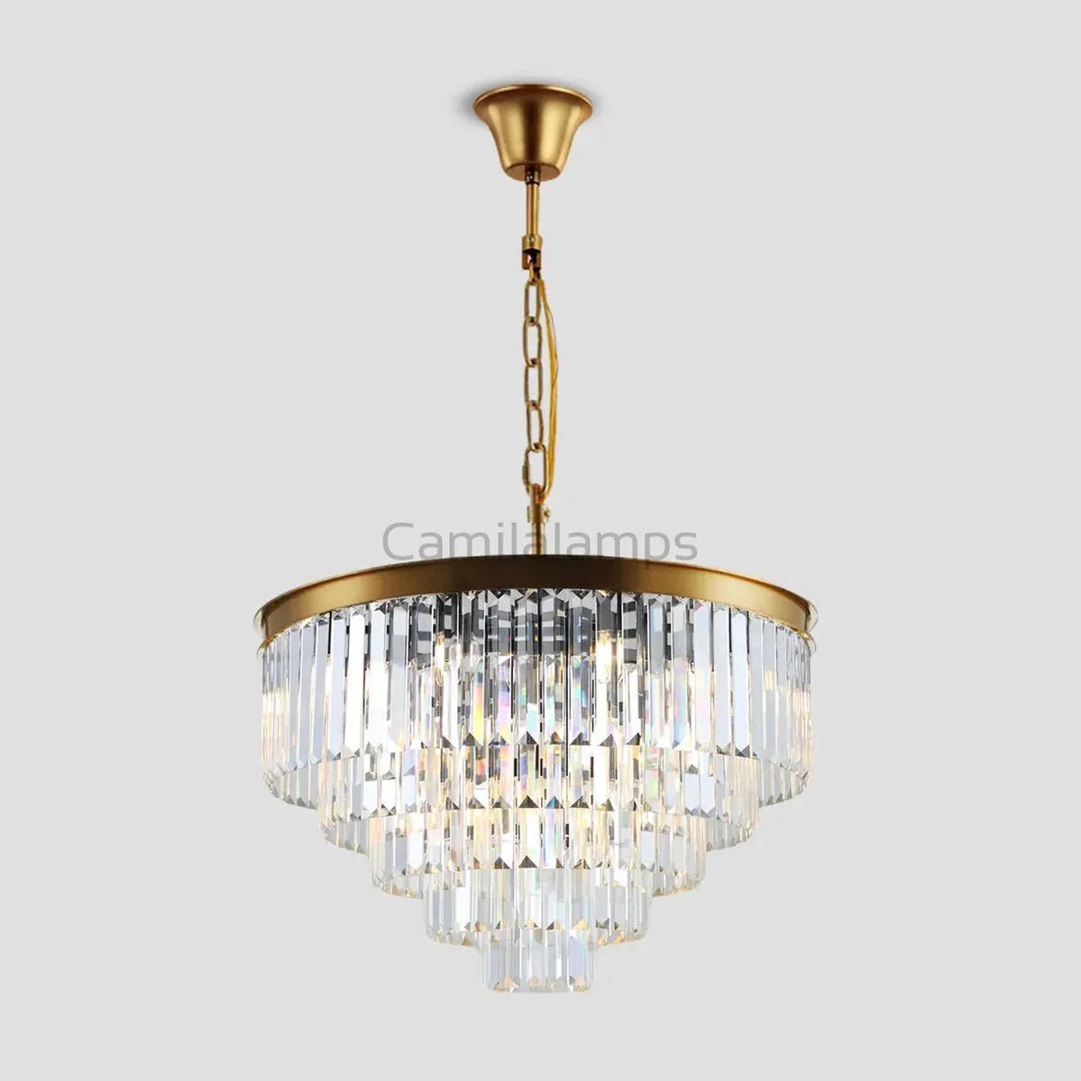 Odeon Crystal Multi - Layer Round Chandelier - Camilalamps - Ca0108