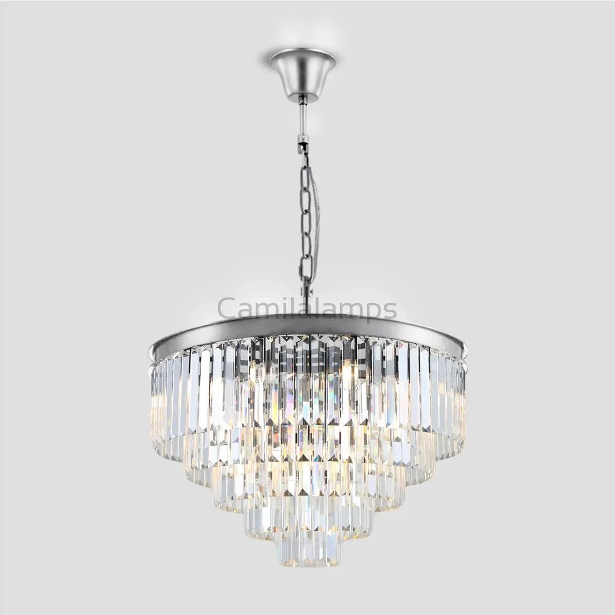 Odeon Crystal Multi - Layer Round Chandelier - Camilalamps - Ca0103