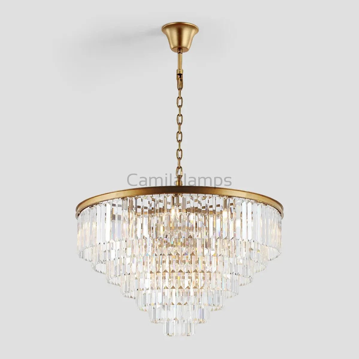 Odeon Crystal Multi - Layer Round Chandelier - Camilalamps - Ca0110