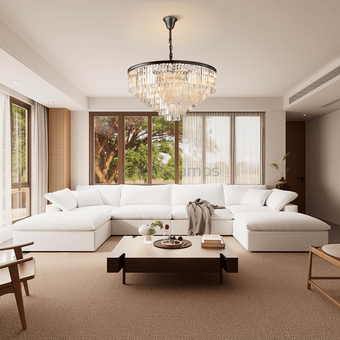 Odeon Crystal Multi - Layer Round Chandelier - Camilalamps - Ca0106