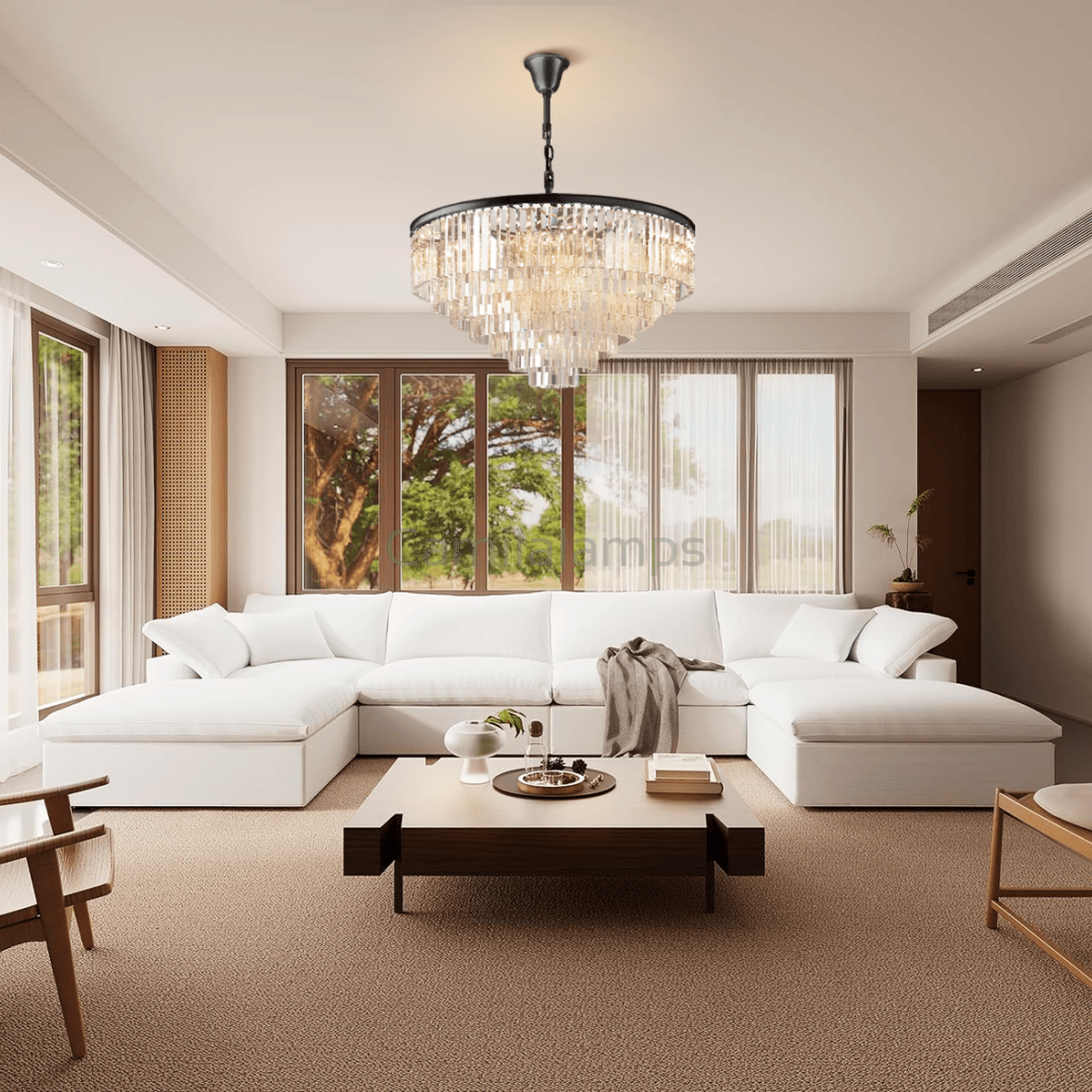 Odeon Crystal Multi - Layer Round Chandelier - Camilalamps - Ca0106