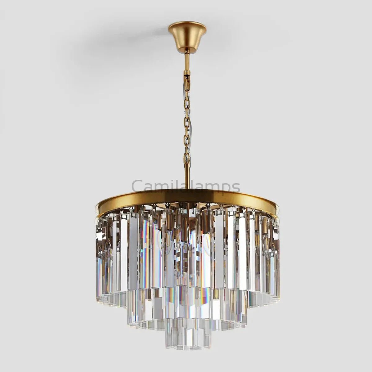 Odeon Crystal Multi - Layer Round Chandelier - Camilalamps - Ca0106