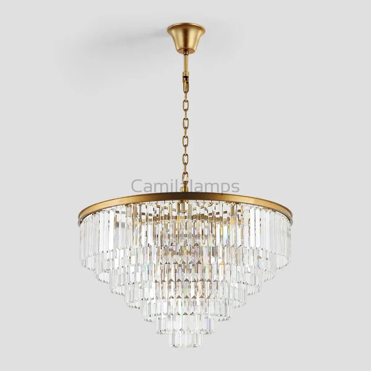 Odeon Crystal Multi - Layer Round Chandelier - Camilalamps - Ca0106