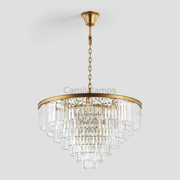 Odeon Crystal Multi - Layer Round Chandelier - Camilalamps - Ca0106