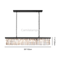 Odeon Crystal Rectangular Chandelier 59“ - Camilalamps - CA - CH30959 - 2
