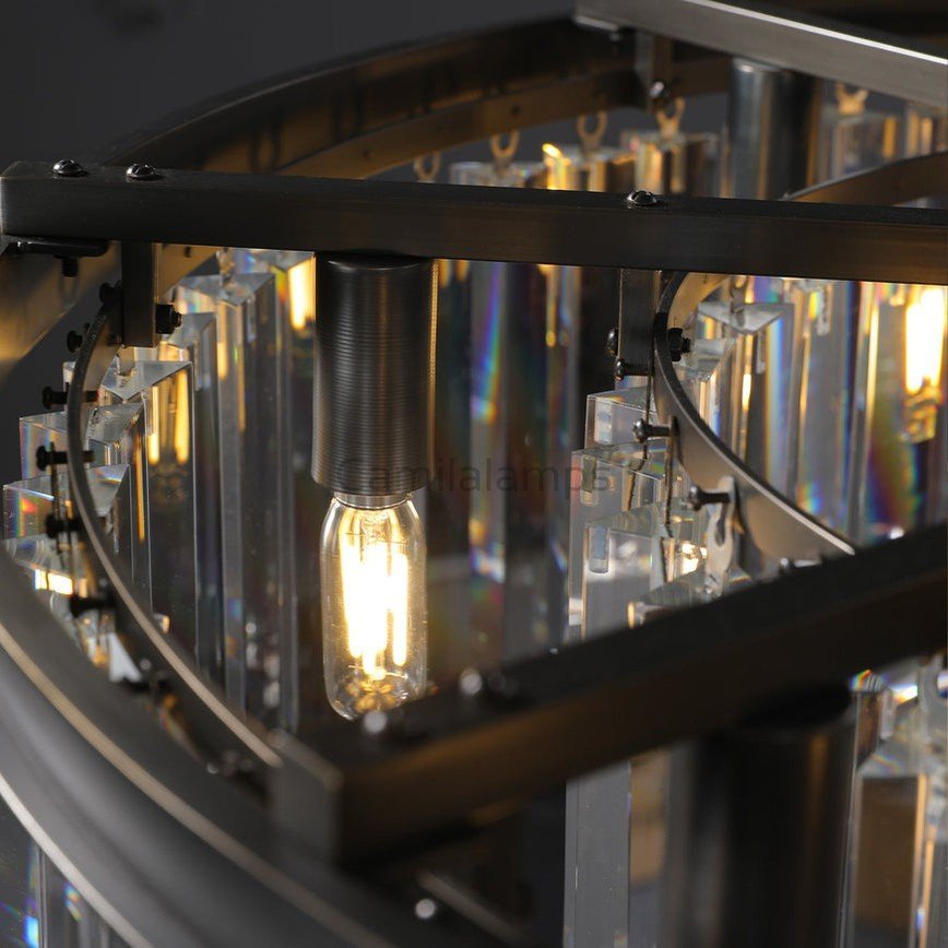 Odeon Crystal Round Chandelier 43" - Camilalamps - Ca-1CH2095