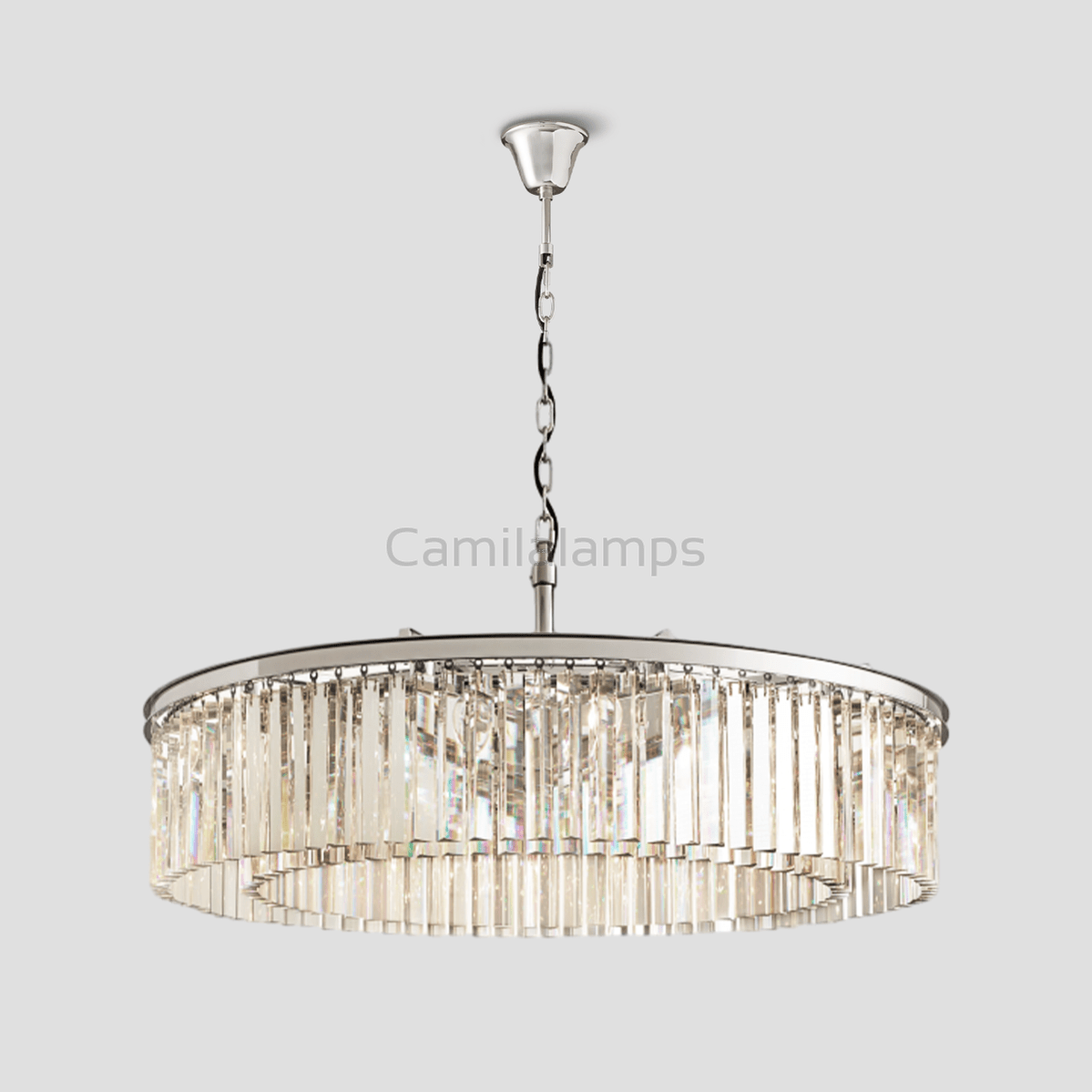 Odeon Crystal Round Chandelier 43" - Camilalamps - Ca-1CH2096